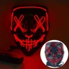 Yüksek Kaliteli Çılgın Hafif Oyuncaklar Toptan Fiyat Işık Glow Scary Masquerade Cosplay Rave Mask LED Işık Up Korku Cadılar Bayramı Parti Maskesi