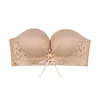 Soutiens-gorge en dentelle femmes soutien-gorge sans bretelles pour robe sans fil Super Push Up soutien-gorge dos nu invisible petit sein Sexy brassière sans couture Bralette P230417