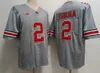 2023 18 Marvin Harrison Jr. Ohio State Buckeyes OSU College Football Jersey hommes rouge gris blanc noir taille S-3XL