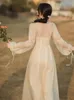 Robes décontractées printemps français vintage art avancé Sensei premier amour super fée lait sweet runway princess robe