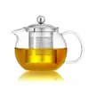 Heat Resistant Glass Tea Pot Flower Set Puer kettle Coffee Teapot Convenient With Infuser Office Home Teacup318c