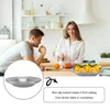 Ensembles de vaisselle 304 plat rond en acier inoxydable, assiette peu profonde à Double paroi avec finition de tréfilage 17cm