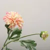 Decorative Flowers 54cm Simulated Dahlia Branch 2 Heads Artificial Silk Home Party Arrangement Ornaments Decorations Po Props