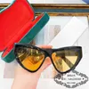 Sunglasses designer 23 New cat's eye sun glasses Men's ins Net celebrity personality sunglass Women QHPN