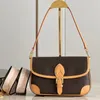 Cross Body Diane Handbag Designer 25cm Women Shoulder Underarm Cross Body Bag Satchel Lady Vintagedesign Sacoche Fashion Classic M46049 M45985 M46386 M4638