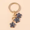 Cute Enamel Keychain Colorful Sakura Flower Key Ring Sweet Car Key Chains For Women Girls Car Accessories Jewelry Gifts