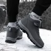 Botas Moda Invierno Hombres Tobillo Suave Mantener Cálido Nieve Para Hombre Al Aire Libre Antideslizante Algodón Para Pareja Zapatos De Alta Calidad 231117