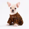 Designer Dog Clothes Brands Dog Apparel with Classic Jacquard Letter Pattern Warm Pet Sweater for Small Medium Dogs Cat Winter Sweaters Pets Clothing Coat XS A162