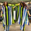 Etnische kleding 2 -delige outifts Afrikaanse vrouwen sets Fashion Chiffon Gedrukt Losse gewaad Lange broek Pak