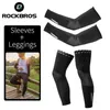 Bras Jambières ROCKBROS Hiver Polaire Manches Chaudes Respirant Sport Coudières Fitness Bras Couvre Cyclisme Course Basket-Ball Manchettes 230414