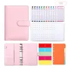 Creative Leather Loose-Leaf Notebook A6 Cash Budget Financial Planner Hand Organizer Kuvert Ledger Wholesale