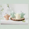 Creative cactus candle Handmade soybean wax For Home Decor Po Props DIY Candle Birthday Gift Souvenir ZC684