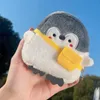 Cute Penguin Plush Coin Purse Bag Penguin Money wallet Girls Kids mini Schoolbag Backpack Coin Purses for Kid Lipstick Data Cable Storage Bags