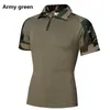 Hommes t-shirts Zogaa hommes Polo tactique 2023 décontracté couleur unie à manches courtes haut Camouflage chemise hommes