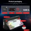 Keyboards REDRAGON Fizz K617 RGB USB Mini Mechanical Gaming Wired Keyboard Red Switch 61 Key Gamer for Computer PC Laptop detachable cable 231117
