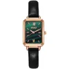 Avogadas de pulselwatchwatch de quartzo ladrinhas assistem top moda moda moda feminino couro banda de couro analógico vestido preto relógio casual reclamar