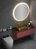 Bathroom Sink Faucets Hanging Cabinet Combination Light Luxury Solid Wood Washbasin Smart Stainless Steel Top