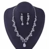 Wedding Jewelry Sets Luxury Crystal Leaf Bridal Rhinestone Crown Tiaras Necklace Earrings Set for Bride African Beads 231116