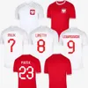22 23 POLAND Soccer Jerseys National Team Retro 1982 Polonia LEWANDOWSKI MILIK PISZCZEK PIATEK GROSICKI Jersey Football Shirts Home Away Men Kids Kit Uniforms