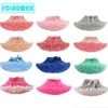 Skirts Tutu Skirt Baby Girls Skirts 1 To15 Years Princess Pettiskirt Party Dance Rainbow Tulle Skirts Girls Clothes Children 230417