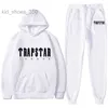 ملابس ملابس الأطفال تتبع التتبع تريند مقنعين 2 قطع وضعت هوديي قميص Sweatshirt Pants Sportwear Outfit Outfit Trapstar Boy 221028