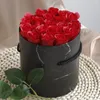 Fleurs décoratives Rose Éternelle Dans Une Boîte Conservée Artificielle Avec Ensemble Le Cadeau De La Fête Des Mères Mariage Romantique Saint Valentin