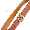 Lowewe Belt Designer Classical Luxury Fashion Top Quality New Leather Belt Women's Belt 2cm Pattern Head Leather Leisure Small Waist