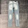 Stack jeans man y2k jeans designer jeans mens mager jeans desig färger byxor lång flodhäst klistermärke broderi denim rak streetwear mager byxor storlek vinter01 80 80