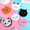 Cute Kids Coin Purse bag Party Favor Soft Stuffed Plush Money wallet Cartoon Animal Head Hand Bags Plush Toys