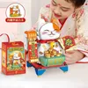 Autres jouets Fortune Cat Building Blocks Style chinois Lucky Cat Année Mini Briques Assemblage Magasin Ornements Jouets pour enfants Cadeaux 2023 231116