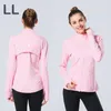 LL Yoga Jacket Designer Luxo Mulheres Outono Inverno Esportes Correndo Fitness Moletom Apertado Secagem Rápida Respirável Em Pé Zipper Casaco Cardigan