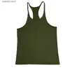 Topy z czołgami męskimi 2021 Tank Gym Top Men Men Fitness Clothing Kamizelka Bawełna Człowiek Canotte Kulturysty