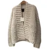 Maglioni da donna Zik Hekiy Colori Casual Cardigan larghi semplici per le donne Autunno Inverno ly Maglione multiuso Cardigan a maniche lunghe con scollo a V 231116