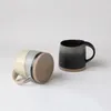 Mokken Japanse stoare retro mug koffiekakje zwart -wit ontbijt cappuccino latte Chinese stijl keramiek drinkwater drinkwater