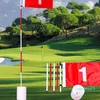 Golf Training Aids 5-secties Flagstick 6ft Flag Cup voor Yard Pro Detachable Hole en Driving Range Anti-Rust Glass 22