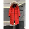 Parkers canadiens pour femmes, veste d'hiver mi-longue à capuche, épaisse et chaude, manteaux d'oie, 449