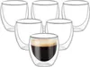 Szhome theekopjes dubbele wandglas kopje transparante handgemaakte hittebestendige theeberandige theedrankjes Cups Mini Whisky Cup Celsjas espresso koffiekopje