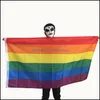 Bannerflaggor Gay Flag 90x150cm Rainbow Things Pride Bisexual Lesbian Pansexual LGBT Drop Delivery Home Garden Festive Party Supplies Dhvzj