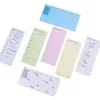 أوراق/دفتر الملاحظات الملونة No-Sticky Notes Planner Pad Pad Weekly Student Office Stationery لإجراء مذكرة لاصق قائمة