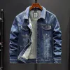 Herenjacks groothandel grensoverschrijdende denim jas mannen lente herfst herfst eenvoudige denim jas heren lichtblauw gerafeld denim jas mannen 230417