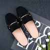 Slippers COOLSA Ladies Summer Flat Toe-covered Outdoor Solid Suede Lazy Fashion Women's Mules Shoes Sandals Big Size 11