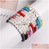 Perles Surfer Heishi Charm Bracelets Taylor Swiftie Disque Stretch Perles Brins Argile Douce Réputation Lettre Pseras Ami Africain Dhga Dhdy7