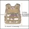 Drinkware Handle Beverage Koozie Vest Military Molle Mini Beer Er Cooler Sleeve Admable Shoder Straps Eers Bar Decoration BH DHHJ9