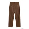 Designer Pantaloni casual Pantaloni da uomo Pantaloni sportivi Rhude High Street Solid Ricamo Lettera Pantaloni lunghi casual Pu Allentato impermeabile addensato in pelle dritta da uomo