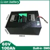 Batterie Li-ion 60V 100AH avec chargeur, batterie au Lithium polymère, parfaite pour véhicule électrique 8000W, Tricycle, moto, vélo électrique, Scooter