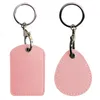 Keychains Leather Card Holder Keychain Key Ring Door Lock Access Tags ID Case Bag Tag