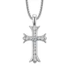 Stainless Steel Designer Cross Pendant Necklace for Men Women Couple Sweater Chain Necklaces Party Jewelry Drop Shipping YMN100