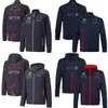 F1 Windscheperjack 2024 Formule 1 Team Zipper Hoodie Jackets Racing Casual Wind Dure Mens Hooded Soft Shell Jacket Coat