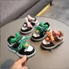 Çocuk Ayakkabıları İlk Yürüteçler Rahat Çocuk Sneakers Tasarımcı Küçük Erkek Kız Bebek Yeşil + pembe + Turuncu Nefes Bebek 0-2T