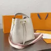 Abendtaschen Klassische Muscheltasche Dame Frauen Umhängetasche Eimer Handtasche Qualität Wasser Ripple Haut Leder Schulter Tragetaschen Leinwand 2023